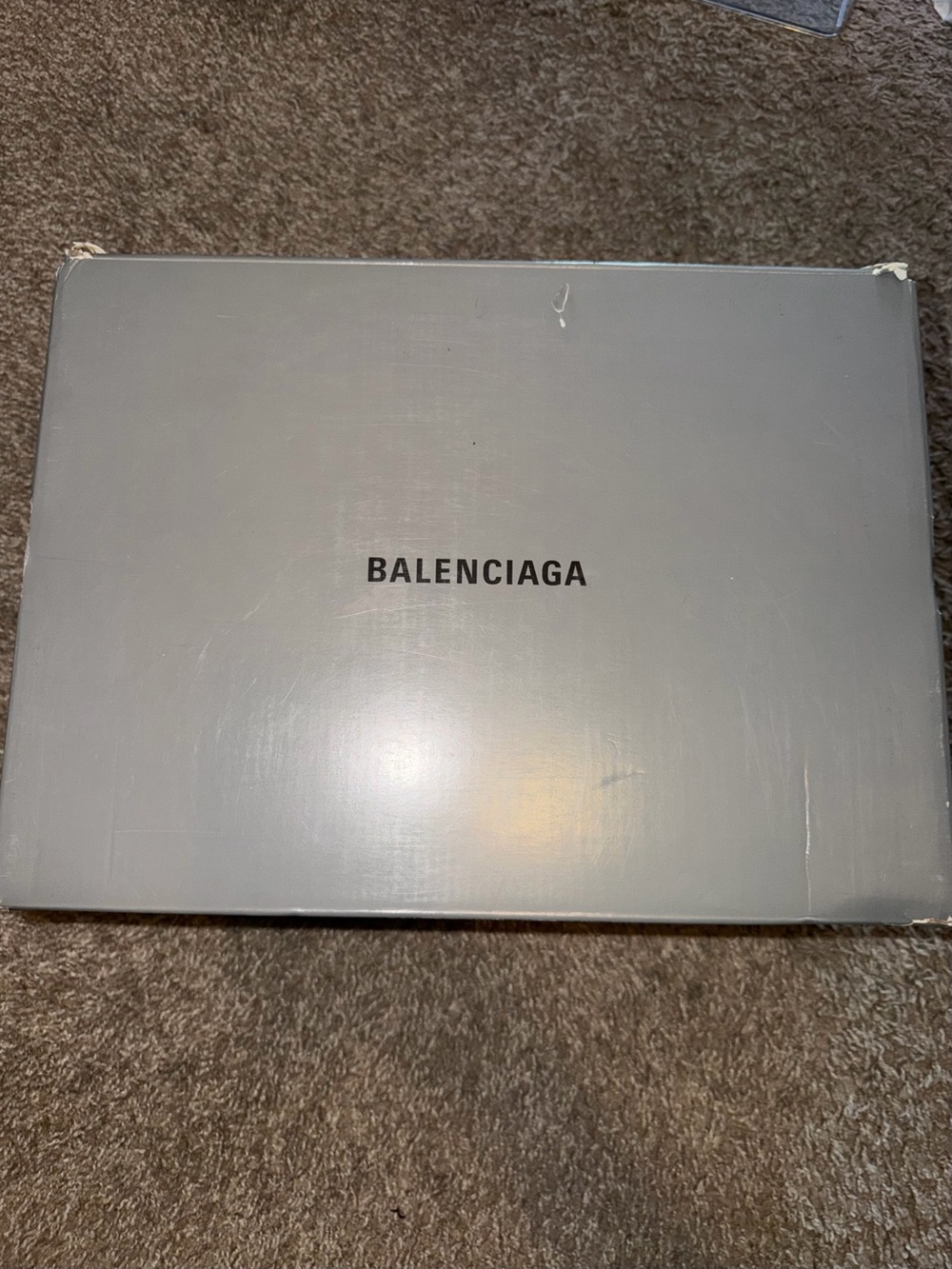 Balenciaga Light Blue Gray Shoe Box Label - Track Cleansole condition cooked - Picture 2 of 7